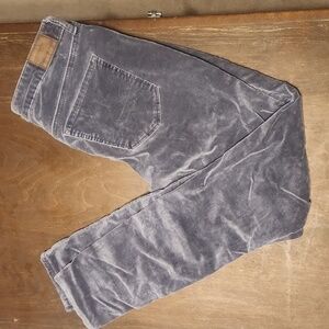 American Eagle Grey Corduroy High Rise Jeggings Stretch 8L
